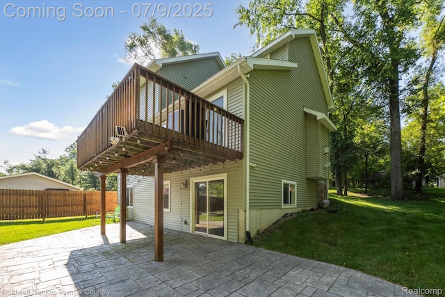 4577 Oaklawn Dr, Pinckney, MI 48169 - rear view of house with a patio and a deck