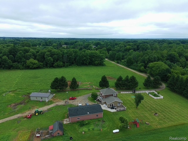 3500 Schlaud Rd, North Branch, MI 48461 - view of rural area with a heavily wooded area
