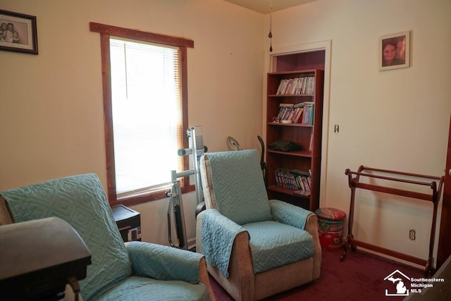 5985 Shady Ln, Newport, MI 48166 - sitting room featuring carpet flooring and baseboards