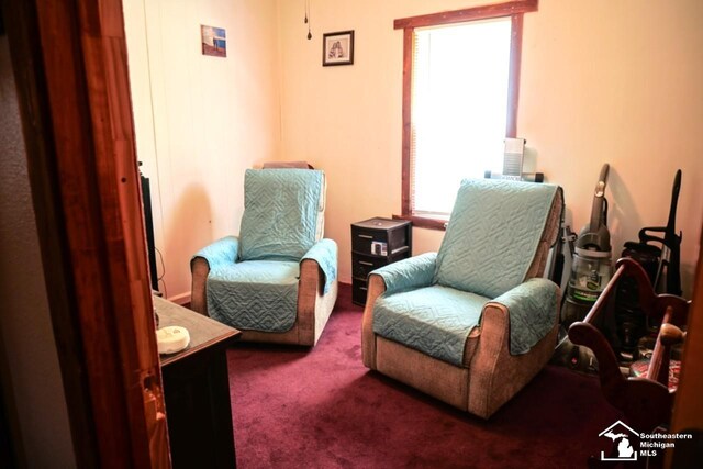 5985 Shady Ln, Newport, MI 48166 - sitting room with carpet flooring