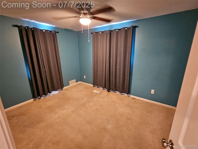 53120 Odilon Ave, Shelby Twp, MI 48316 - carpeted spare room featuring ceiling fan and baseboards