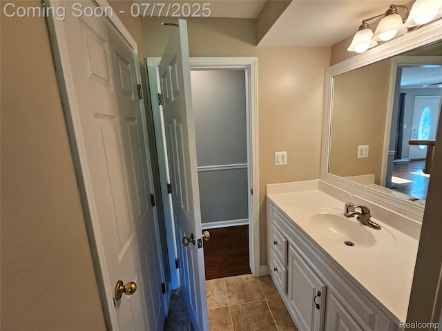 53120 Odilon Ave, Shelby Twp, MI 48316 - bathroom featuring vanity and tile patterned floors
