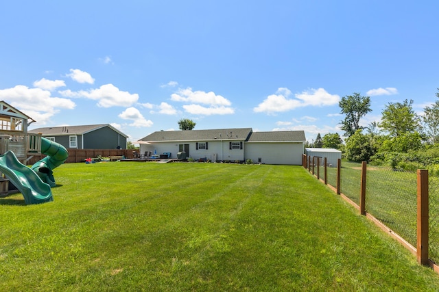7241 Cherry Ave, Kewadin, MI 49648 - view of yard featuring a playground