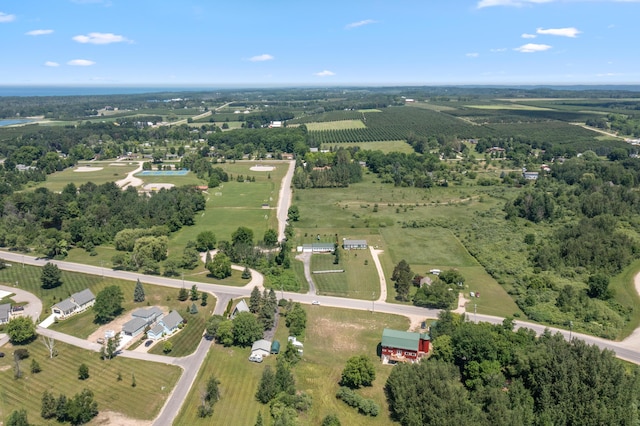 7241 Cherry Ave, Kewadin, MI 49648 - aerial overview of property's location with rural landscape