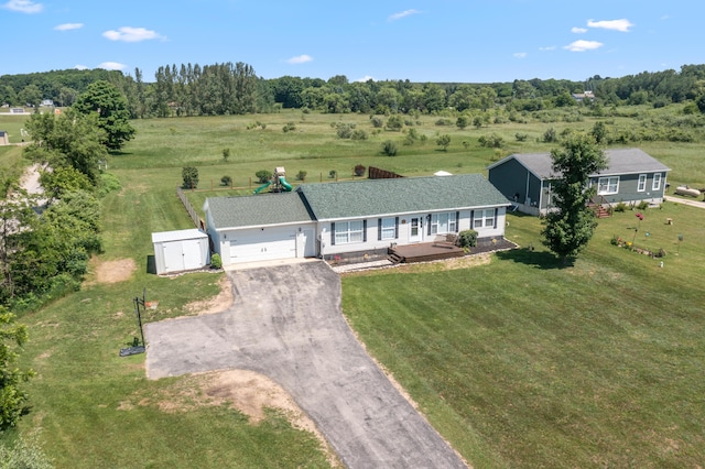 7241 Cherry Ave, Kewadin, MI 49648 - aerial view of sparsely populated area with a tree filled landscape