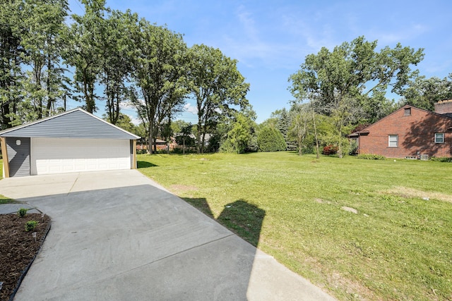 20157 Huntington Ave, Harper Woods, MI 48225 - view of green lawn featuring a garage