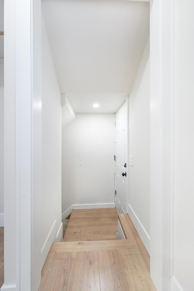 20157 Huntington Ave, Harper Woods, MI 48225 - hallway featuring wood finished floors and recessed lighting