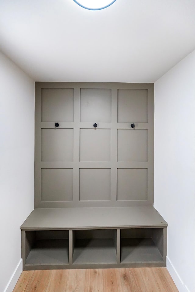 20157 Huntington Ave, Harper Woods, MI 48225 - mudroom with baseboards and wood finished floors