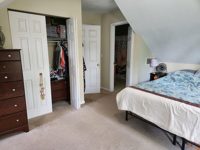 23967 Derek Dr, Sand Lake, MI 49343 - bedroom with light colored carpet and a closet