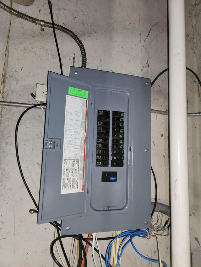 23967 Derek Dr, Sand Lake, MI 49343 - utility room featuring electric panel