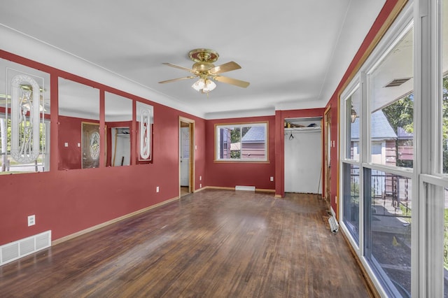 1196 S Dettman Rd, Jackson, MI 49203 - unfurnished room featuring wood finished floors and ceiling fan