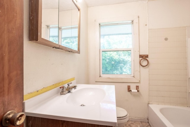 1196 S Dettman Rd, Jackson, MI 49203 - full bathroom with toilet and vanity