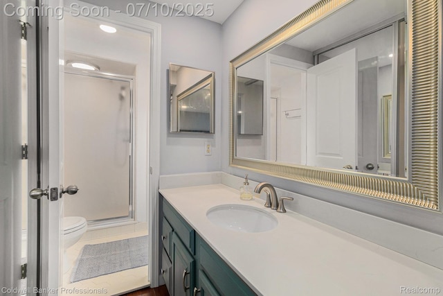 42173 Pellston Dr, Northville, MI 48167 - bathroom featuring vanity and a shower stall