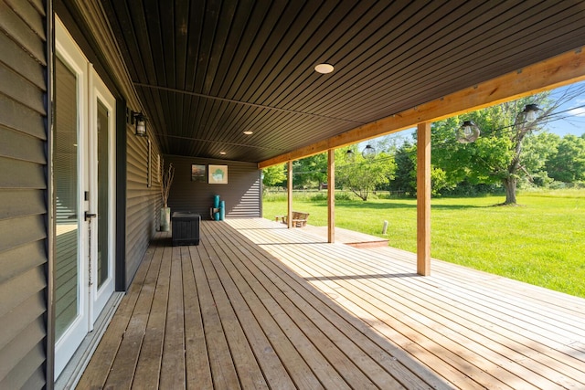6750 Walters Rd, Clarkston, MI 48346 - wooden deck featuring a yard