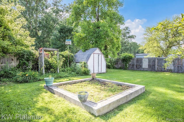 1509 Allen Rd, Kimball, MI 48074 - fenced backyard with a shed
