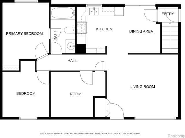 5428 Farmhill Rd, Flint, MI 48505 - view of home floor plan