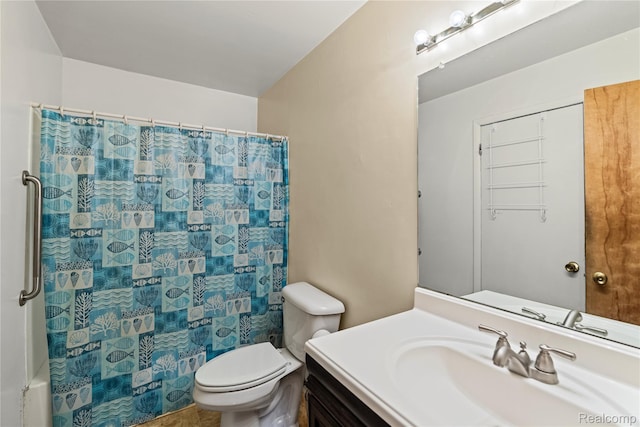 5428 Farmhill Rd, Flint, MI 48505 - full bathroom with vanity and shower / tub combo with curtain