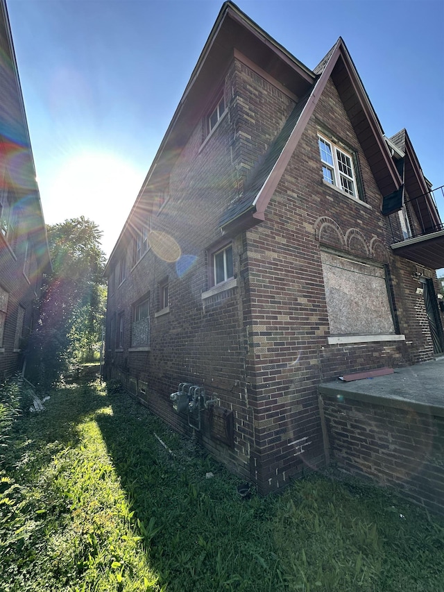 15043 Holmur St, Detroit, MI 48238 - view of home's exterior with brick siding