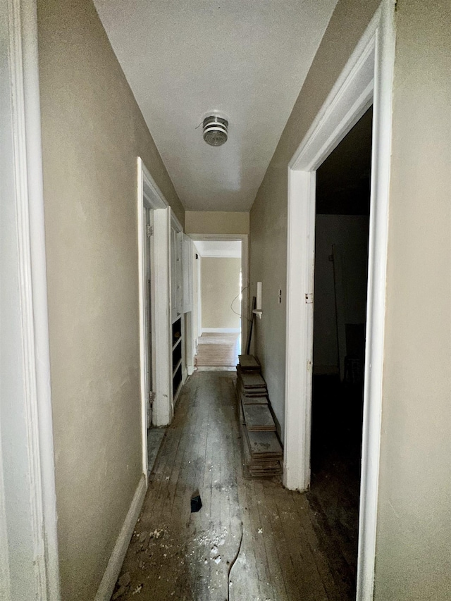 15043 Holmur St, Detroit, MI 48238 - hallway with hardwood / wood-style floors and baseboards