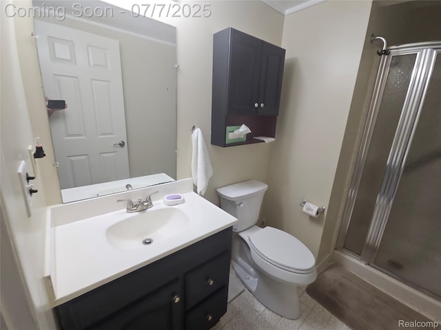 38412 Sutton Dr, Sterling Heights, MI 48310 - bathroom featuring a shower stall and vanity