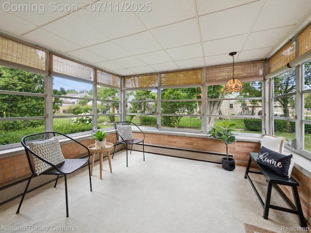 29620 Oakview St, Livonia, MI 48154 - sunroom / solarium featuring a baseboard radiator