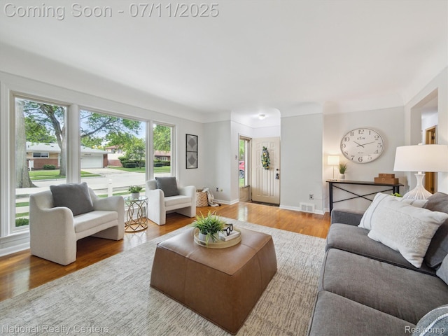 29620 Oakview St, Livonia, MI 48154 - living area featuring wood finished floors