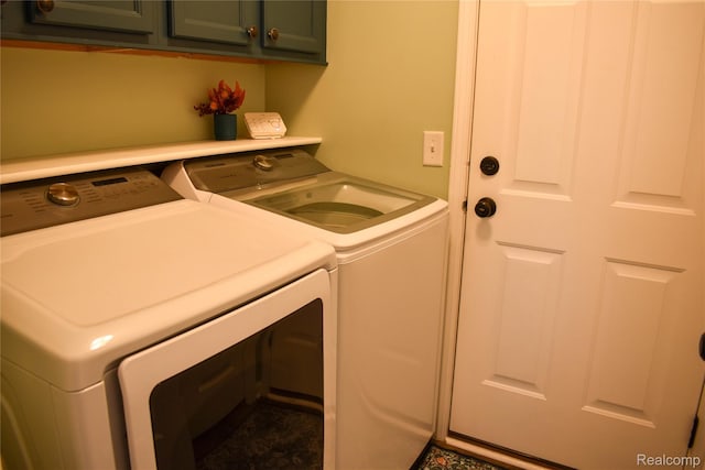 18006 Wingate Dr, Macomb, MI 48042 - laundry room featuring washer and clothes dryer and cabinet space