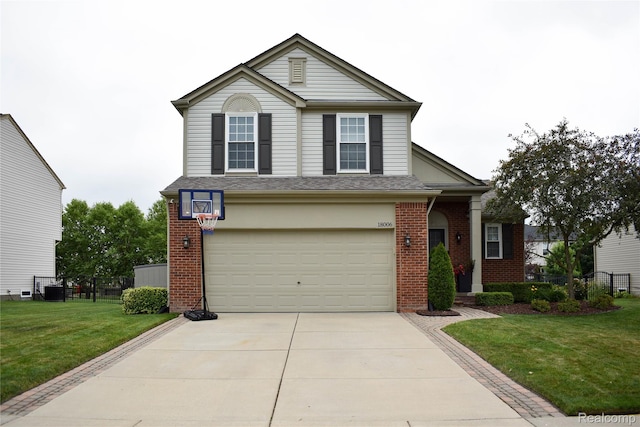 18006 Wingate Dr, Macomb, MI 48042 - traditional-style home featuring brick siding, driveway, and a garage