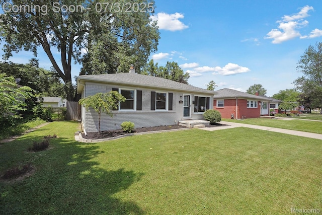 29934 Tamarack Dr, Gibraltar, MI 48134 - single story home with brick siding and a chimney