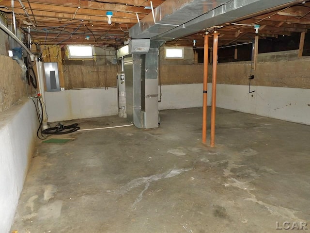 2171 Harold St, Adrian, MI 49221 - basement featuring electric panel and heating unit