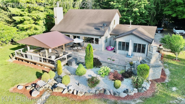 7135 Gardner Line Rd, Lexington, MI 48450 - aerial view of property and surrounding area