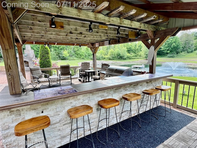 7135 Gardner Line Rd, Lexington, MI 48450 - view of patio / terrace with a grill