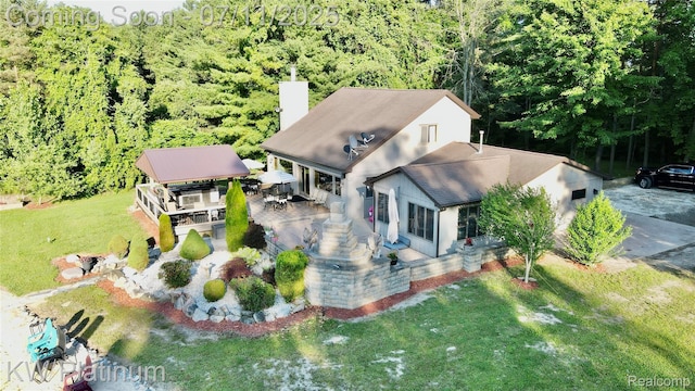 7135 Gardner Line Rd, Lexington, MI 48450 - view of subject property with a forest