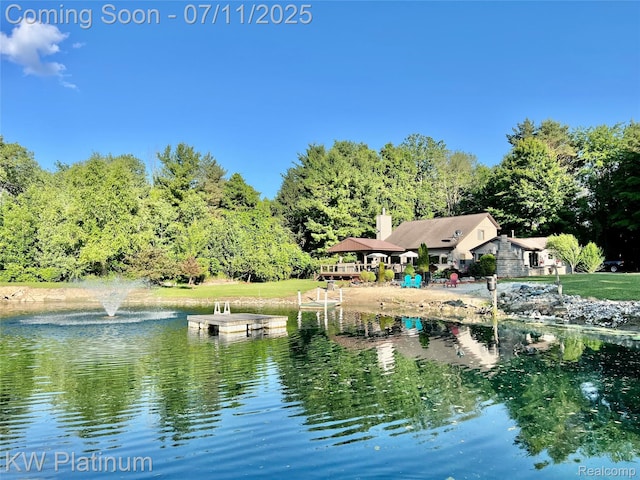 7135 Gardner Line Rd, Lexington, MI 48450 - dock area featuring a water view