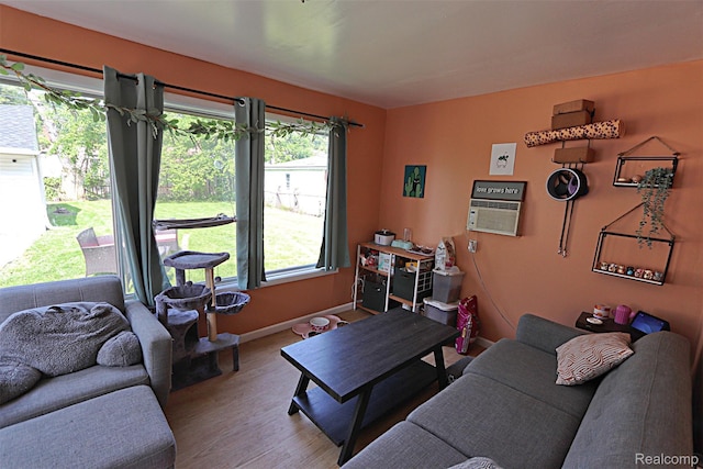 24271 Westhampton St, Oak Park, MI 48237 - living area featuring baseboards and wood finished floors