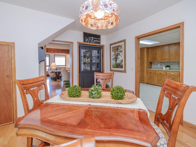 44850 Woodman Dr, Paw Paw, MI 49079 - dining space featuring light wood-style floors