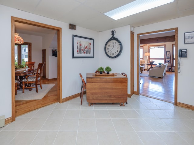 44850 Woodman Dr, Paw Paw, MI 49079 - corridor featuring light tile patterned floors