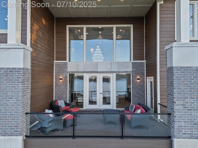 1760 Hamilton Dr, Bloomfield Hills, MI 48302 - entrance to property featuring french doors and brick siding