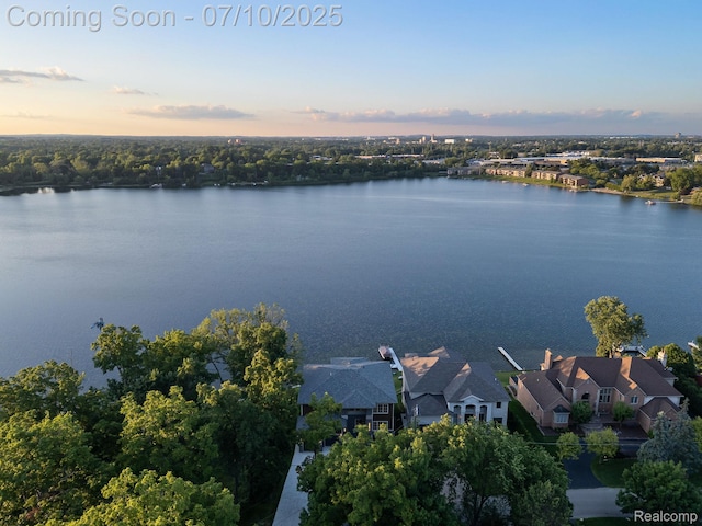 1760 Hamilton Dr, Bloomfield Hills, MI 48302 - bird's eye view of a large body of water