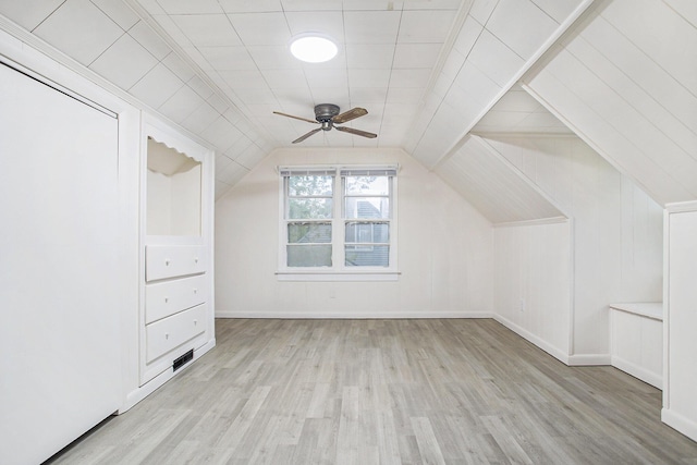 46 N 31st St, Battle Creek, MI 49015 - bonus room featuring wood finished floors, a ceiling fan, and lofted ceiling