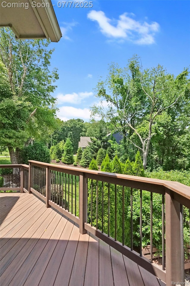 2545 Hartun Dr, Brighton, MI 48114 - view of wooden terrace