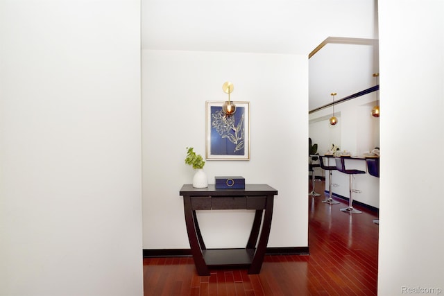1135 Shelby St Unit 2607, Detroit, MI 48226 - hallway with wood finished floors
