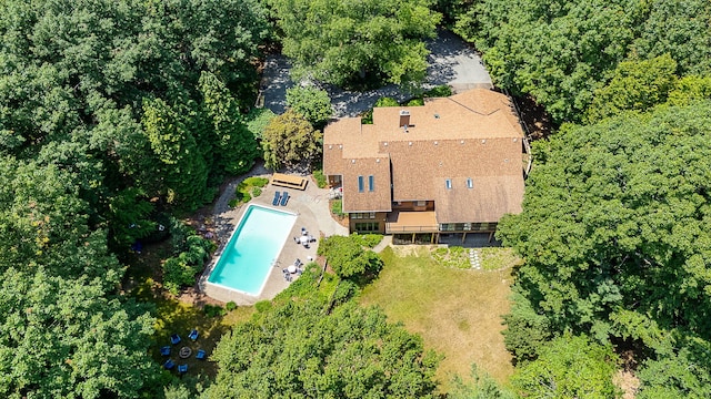 295 N Lakeshore Dr, Holland, MI 49424 - view from above of property featuring a pool area
