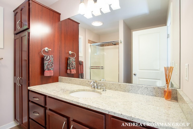 1228 Shore Crest Dr, South Haven, MI 49090 - bathroom featuring vanity and a shower