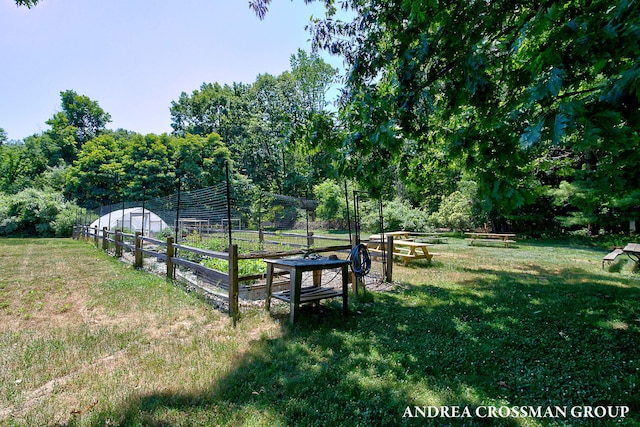 1228 Shore Crest Dr, South Haven, MI 49090 - view of grassy yard with a garden