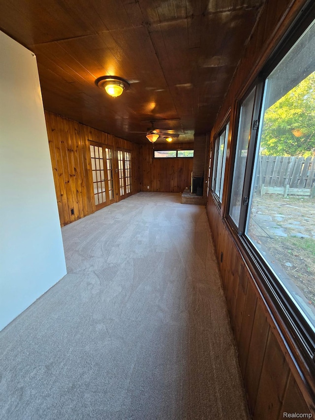 15335 Mccann St, Southgate, MI 48195 - unfurnished sunroom featuring french doors