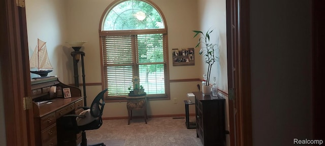 15203 Woodpine Dr, Monroe, MI 48161 - carpeted office featuring baseboards