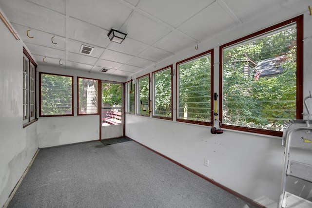 99 Tahoma Trl, New Buffalo, MI 49117 - unfurnished sunroom with carpet floors and baseboards