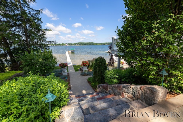 2625 Elmwood Dr, Pierson, MI 49339 - water view featuring a dock