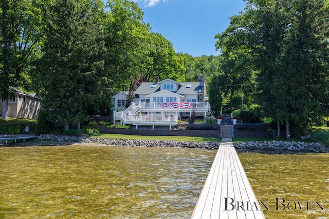 2625 Elmwood Dr, Pierson, MI 49339 - dock with a water view